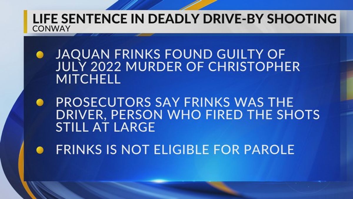Conway man convicted of murder in 2022 drive-by shooting | Haystack News