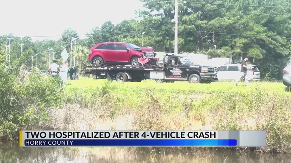 4-vehicle crash blocks Highway 17 Bypass lanes, two hospitalized ...