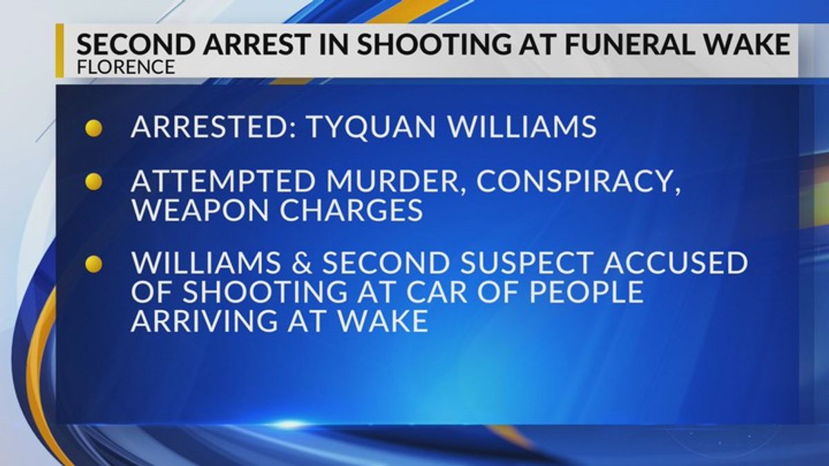 Second arrest made in Florence funeral wake shooting, police say ...
