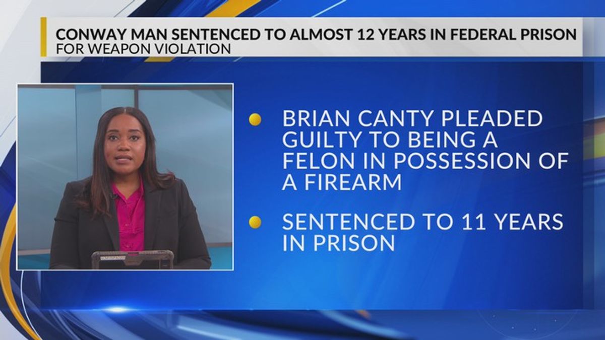 Conway man sentenced to almost 12 years in federal prison for weapon ...