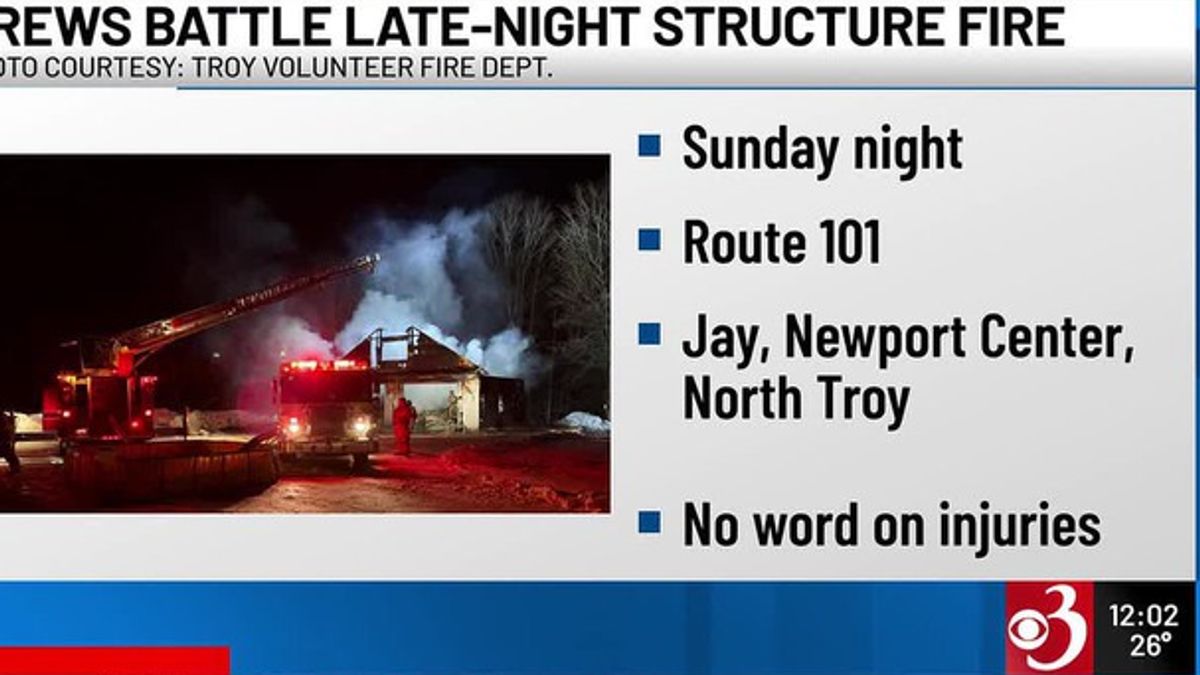 Crews battle structure fire in Troy | Haystack News