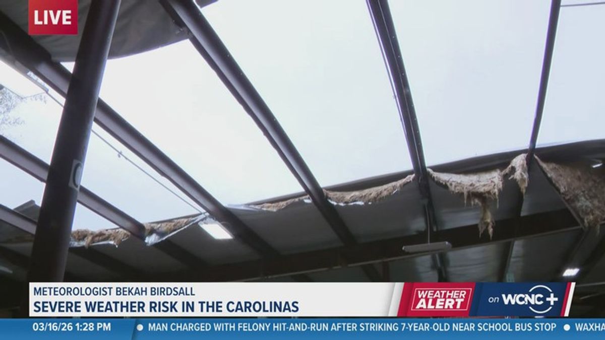 National Weather Service surveys possible tornado damage at Charlotte ...