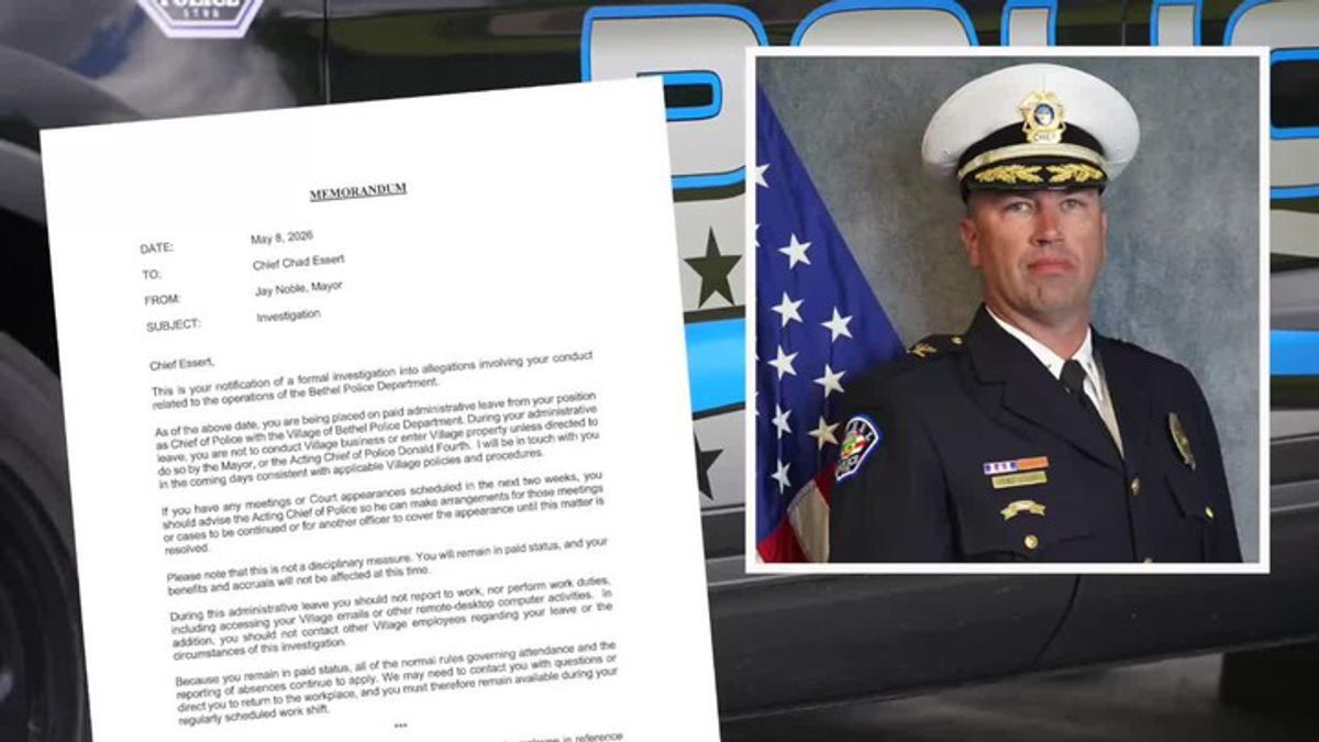 Bethel residents react to police chief placed on administrative leave ...