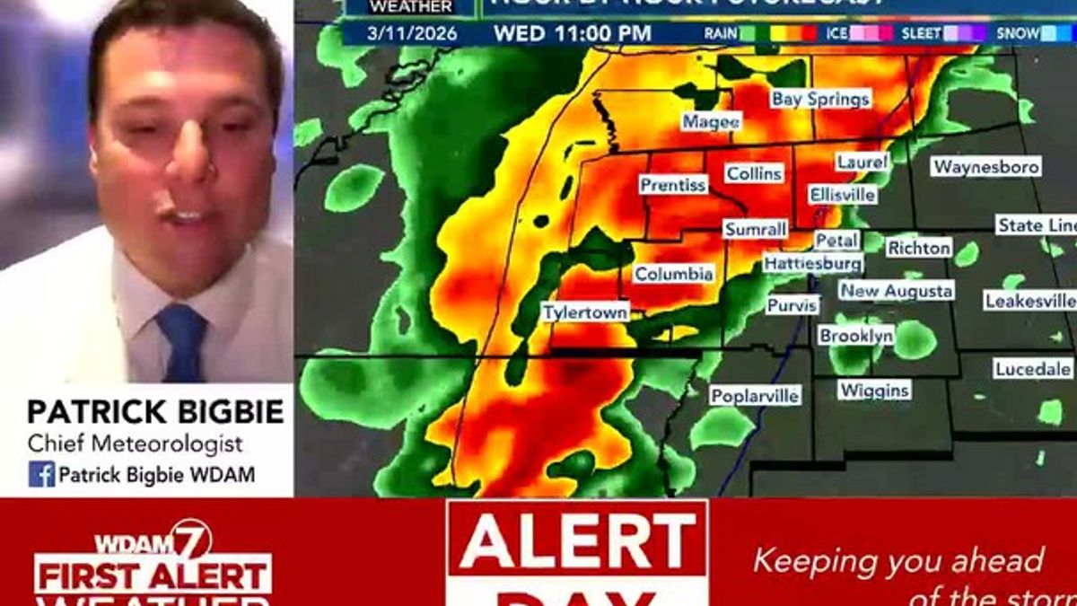 Severe Weather expected Wednesday Night in the Pine Belt | Haystack News
