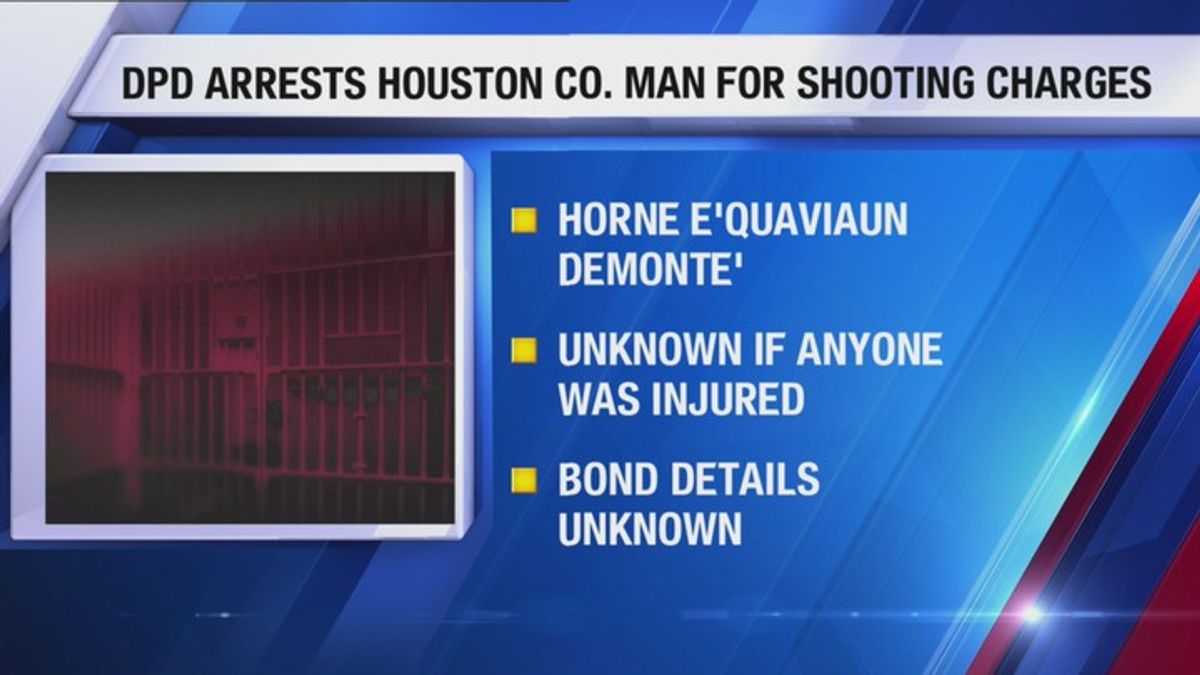 DPD arrests Houston County man for shooting charges | Haystack News