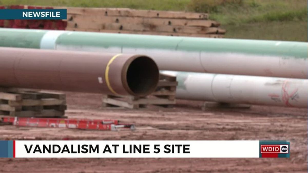 Vandalism discovered on Line 5 Relocation Project site | Haystack News