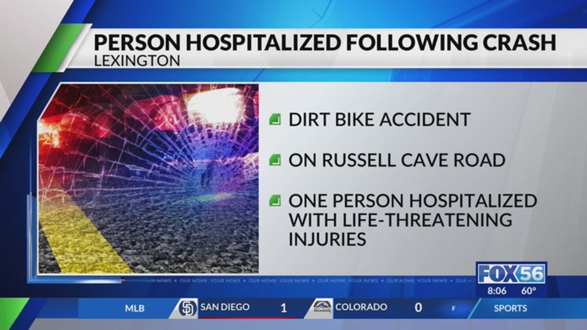 1 critically injured in Lexington dirt bike crash | Haystack News