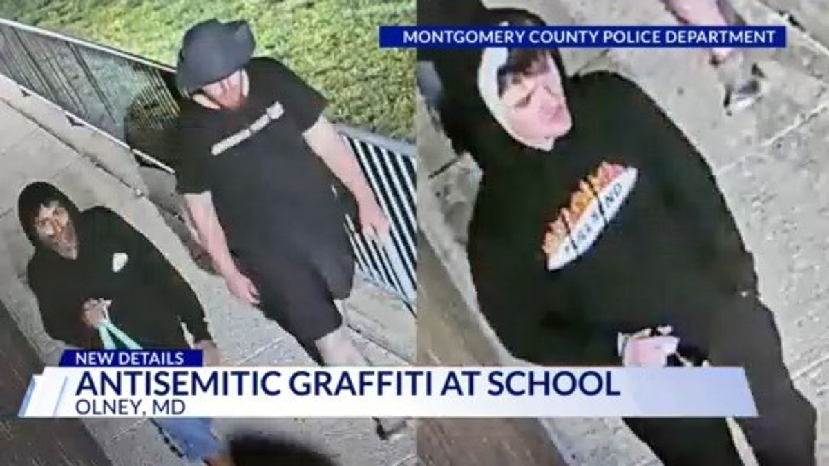 Montgomery County police looking for antisemitic graffiti suspects ...