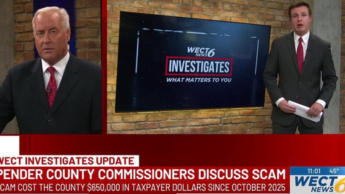 WECT INVESTIGATES: Pender County leaders address $650K payment scam ...