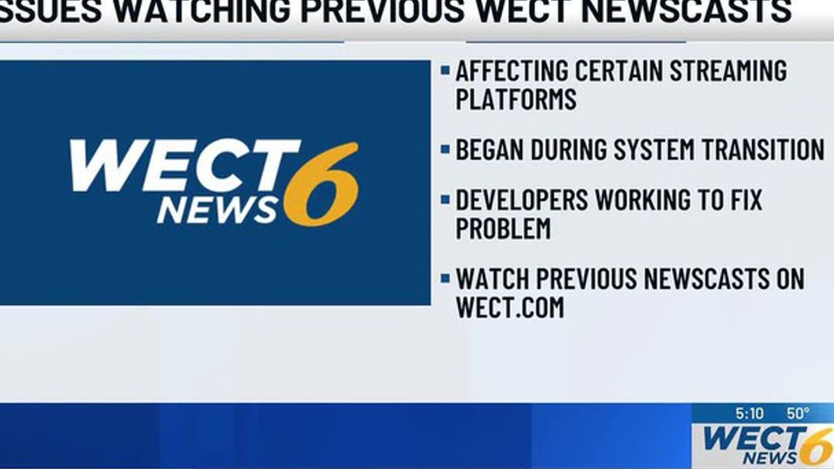 WECT previous newscast streaming issue: What viewers need to know ...