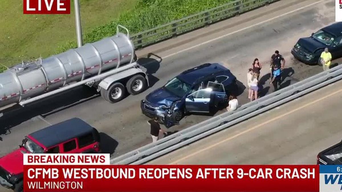 TRAFFIC ALERT: Nine cars involved in Cape Fear Memorial Bridge pileup ...