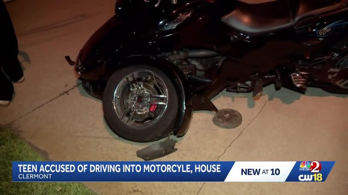 Teen facing DUI charge, accused of hitting motorcycle and home in ...