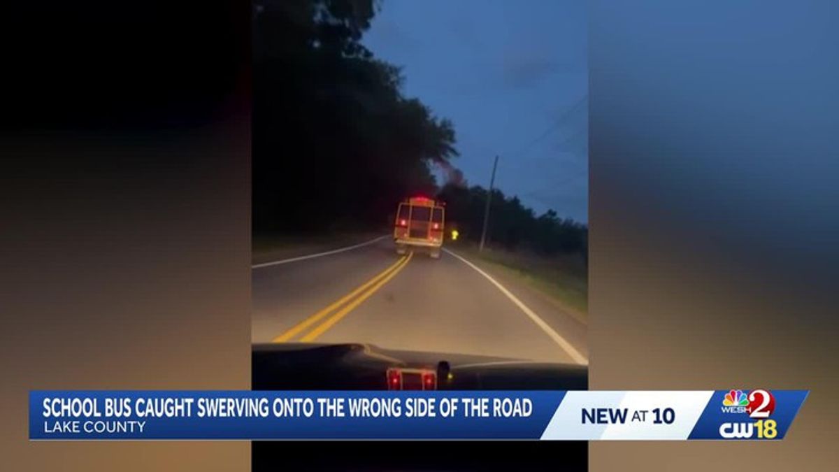 School bus caught swerving into oncoming traffic in Lake County ...