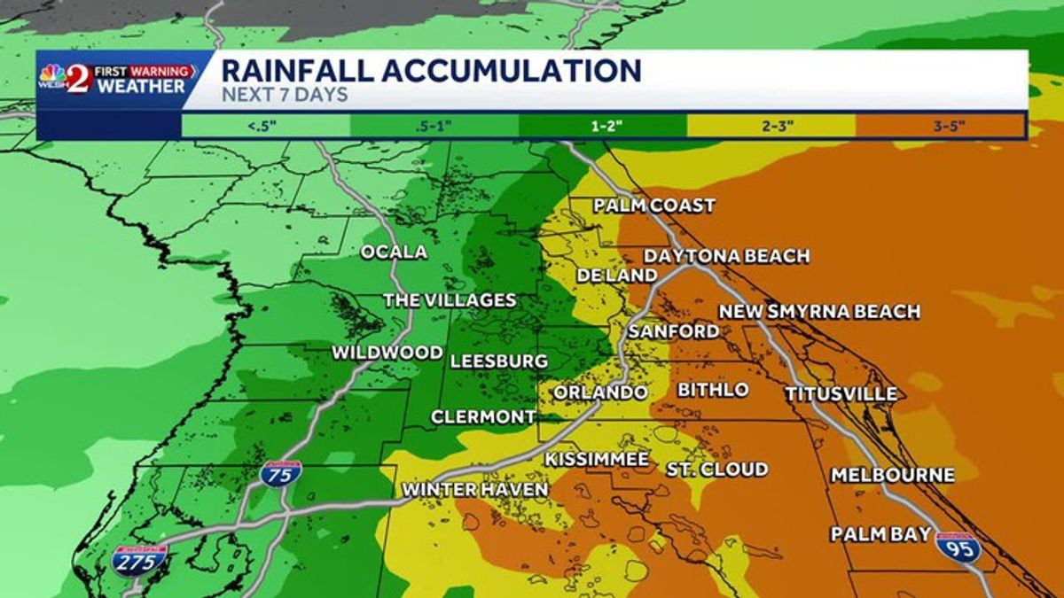 Inches of rain expected in Central Florida this week | Haystack News
