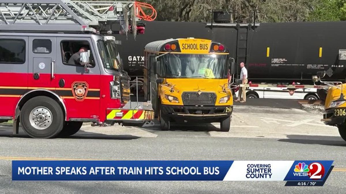 Mother of child on school bus hit by train in Sumter County speaks ...