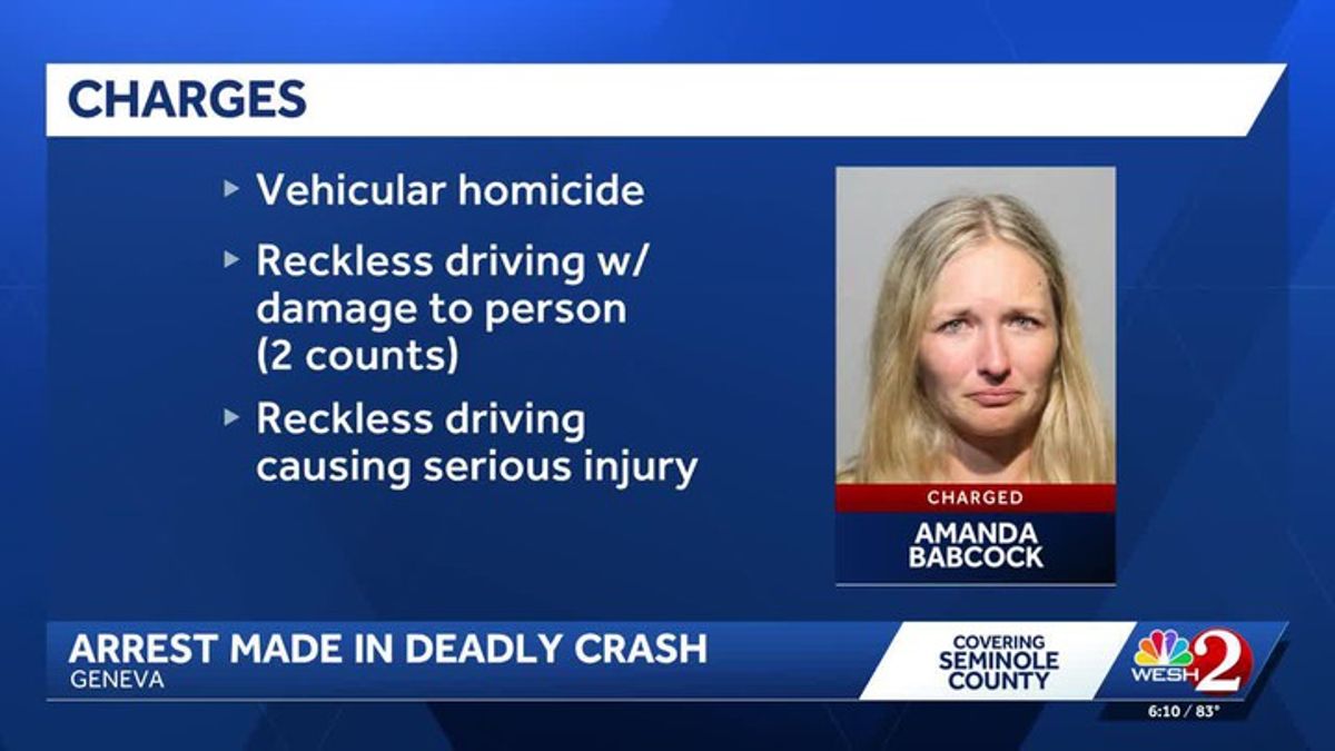 Woman charged with vehicular homicide in fatal Seminole County crash 1 ...