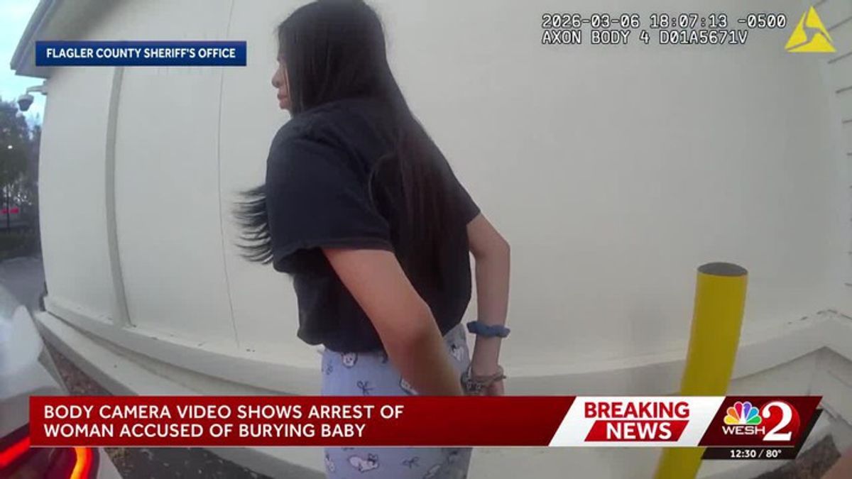 Bodycam shows arrest of Florida student accused of letting newborn die ...