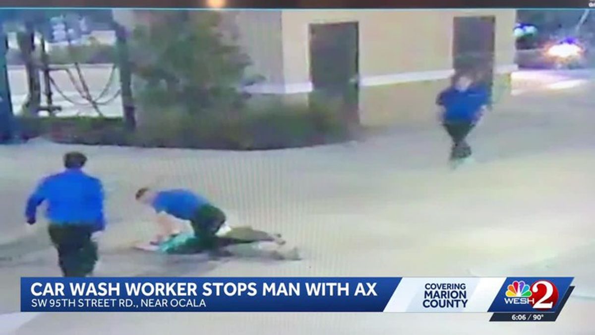 Man arrested after wielding ax at Marion County car wash | Haystack News