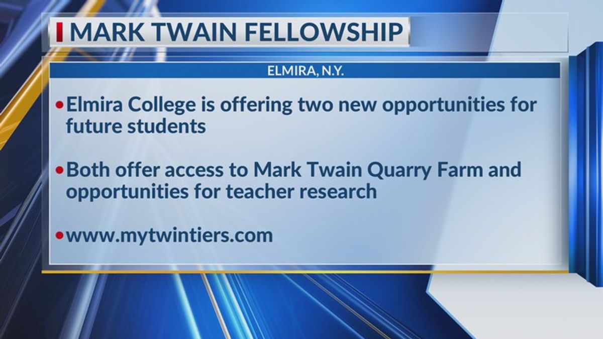 Elmira College to offer Mark Twain fellowship and prize | Haystack News