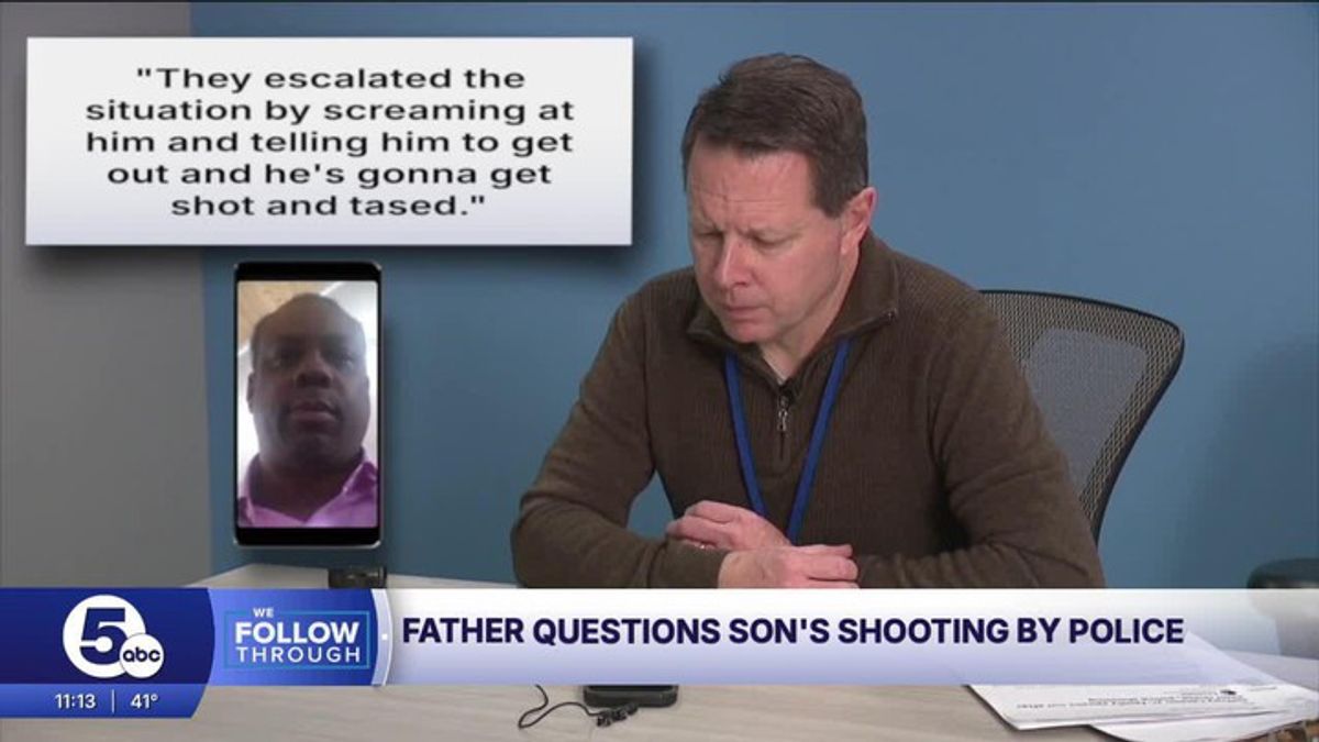 Father speaks out after son shot 4 times by police after chase ...