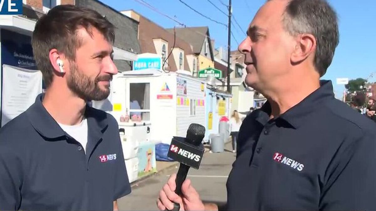 Jeff Lyons introduces new 14 First Alert Meteorologist Matthew Wine at ...