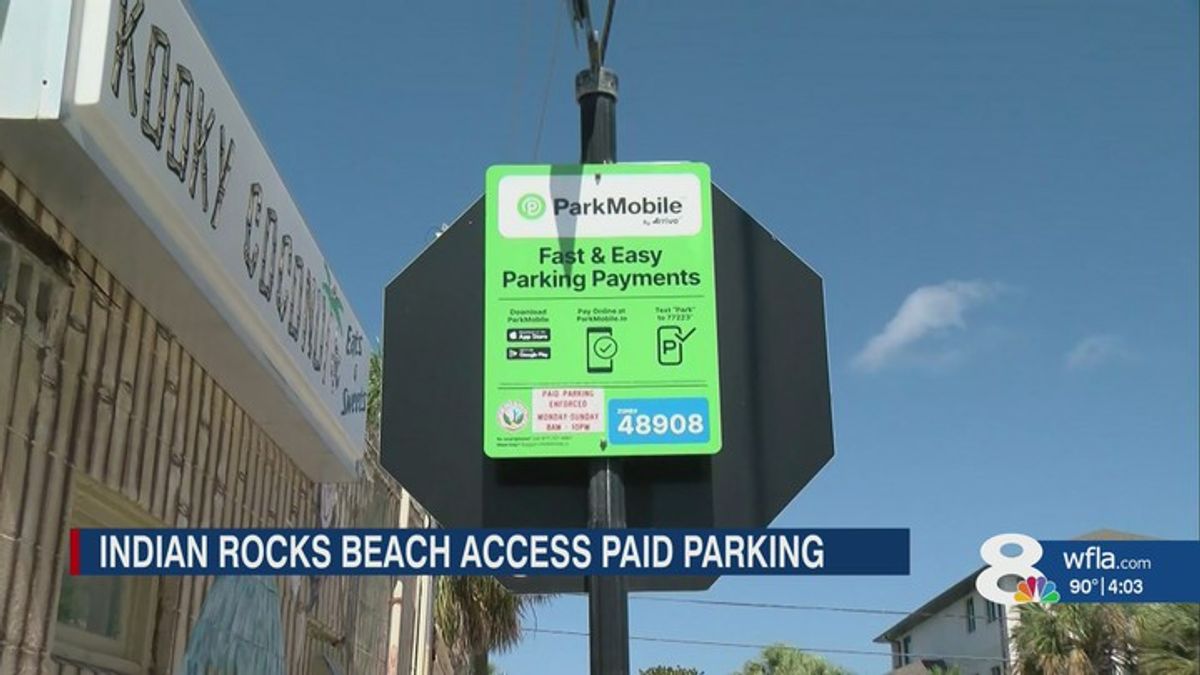 Visitors now have to pay for parking to access beach at Indian Rocks ...