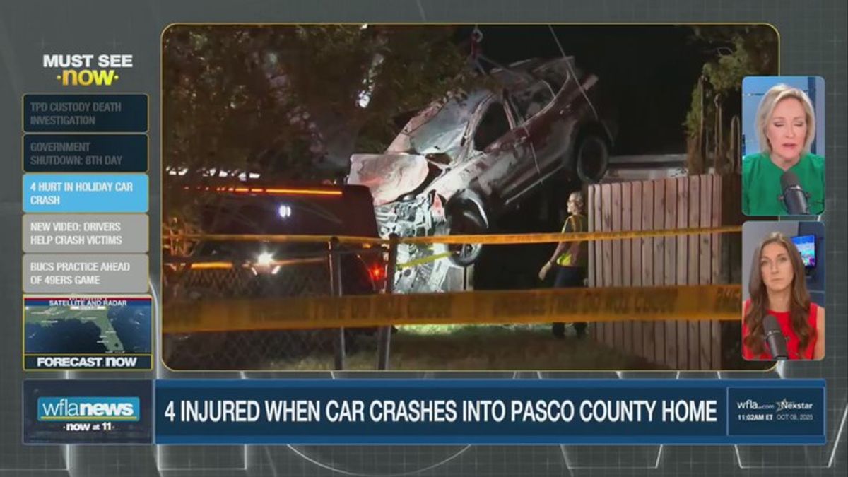 3 women, 9-year-old boy hurt after SUV hits pool, goes airborne, then ...