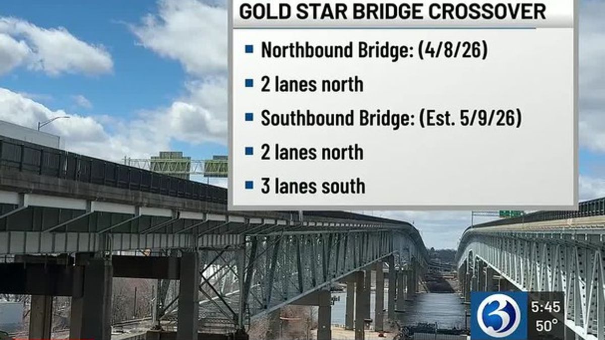 Gold Star Bridge on I-95 to drop to two lanes Wednesday | Haystack News