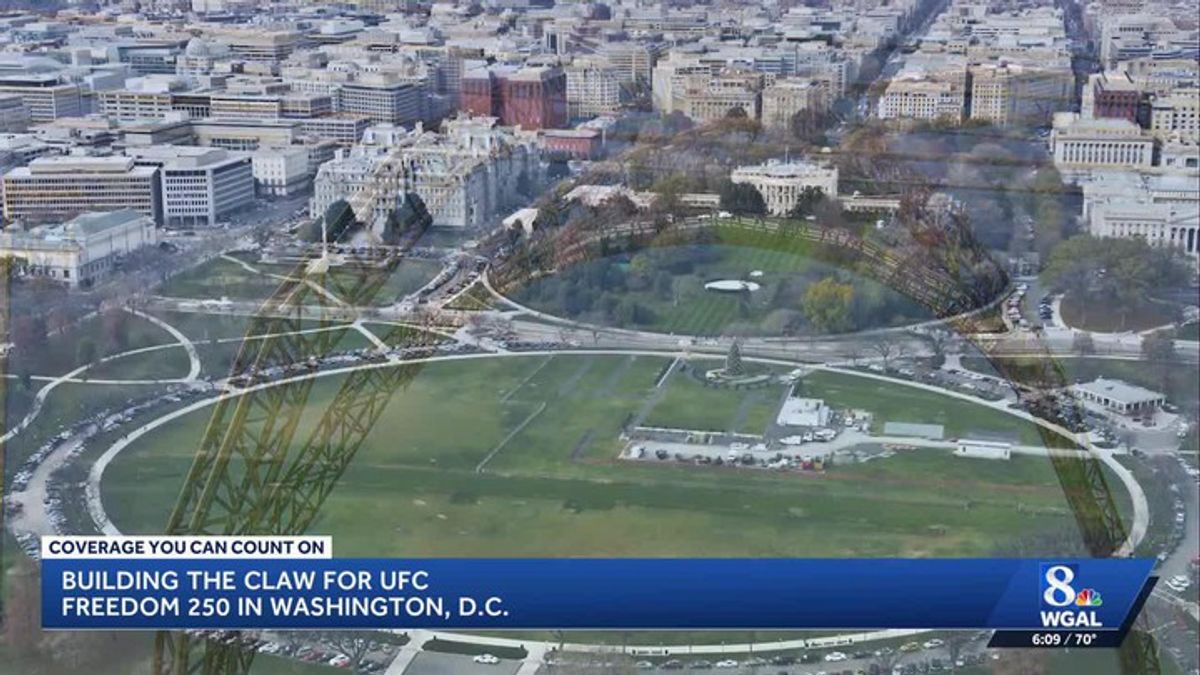 Rock Lititz building massive stage for 'UFC Freedom 250' at the White ...