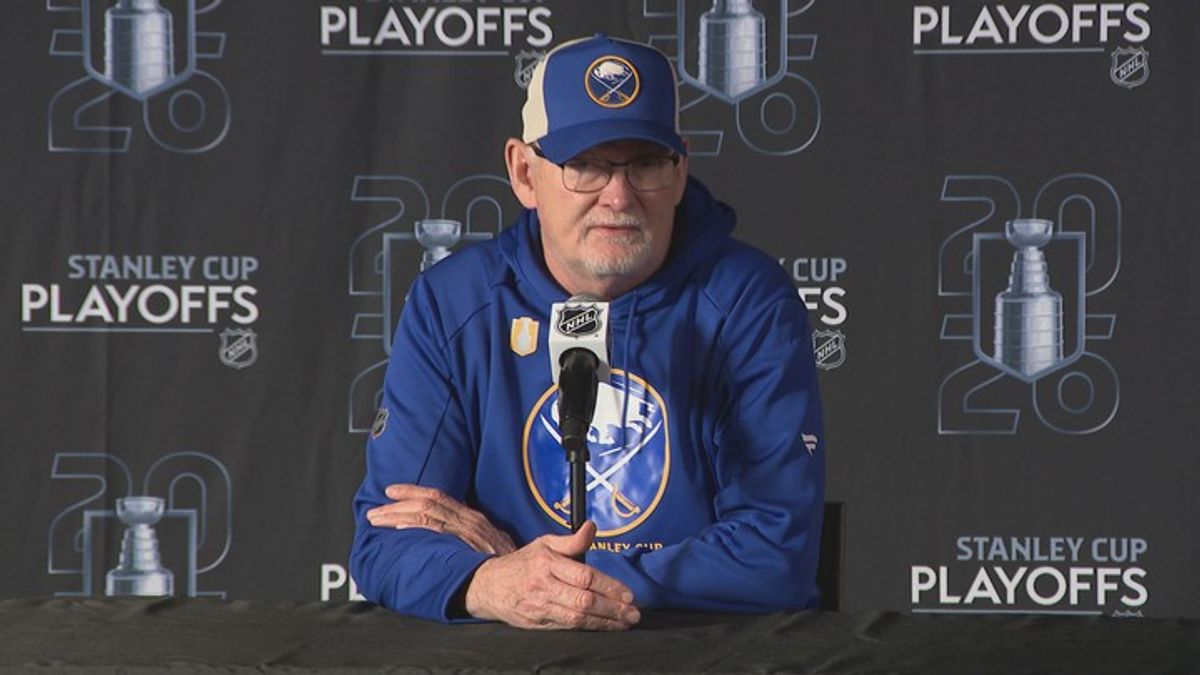 Lindy Ruff speaks ahead of Sabres' playoff matchup against the Bruins ...
