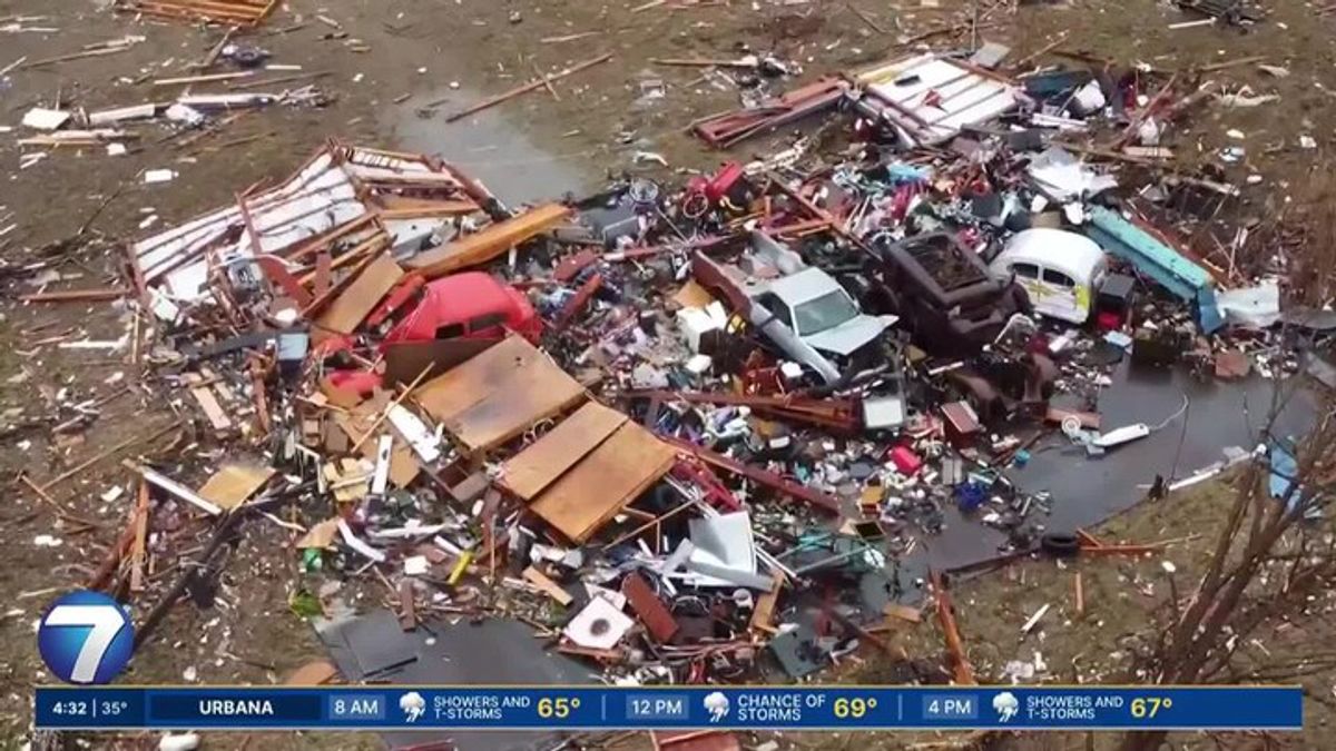 2 killed and homes damaged after tornadoes tear through Illinois and ...