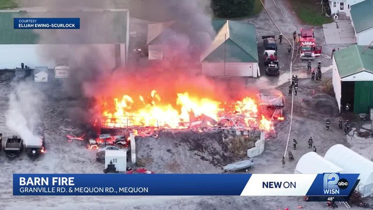 Barn destroyed in Mequon fire | Haystack News