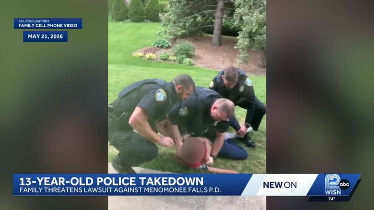 Menomonee Falls police accused of excessive force in arrest of 13-year ...