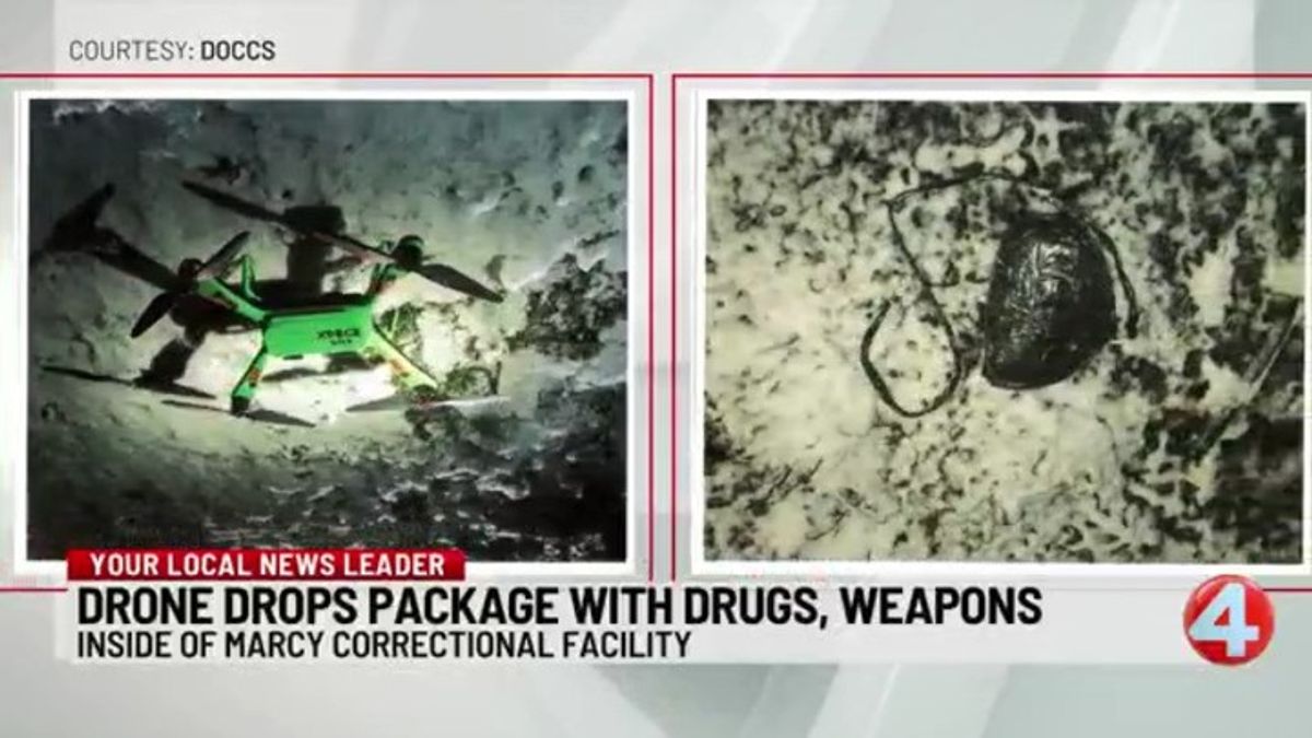 Drone drops package with drugs, weapons at correctional facility ...