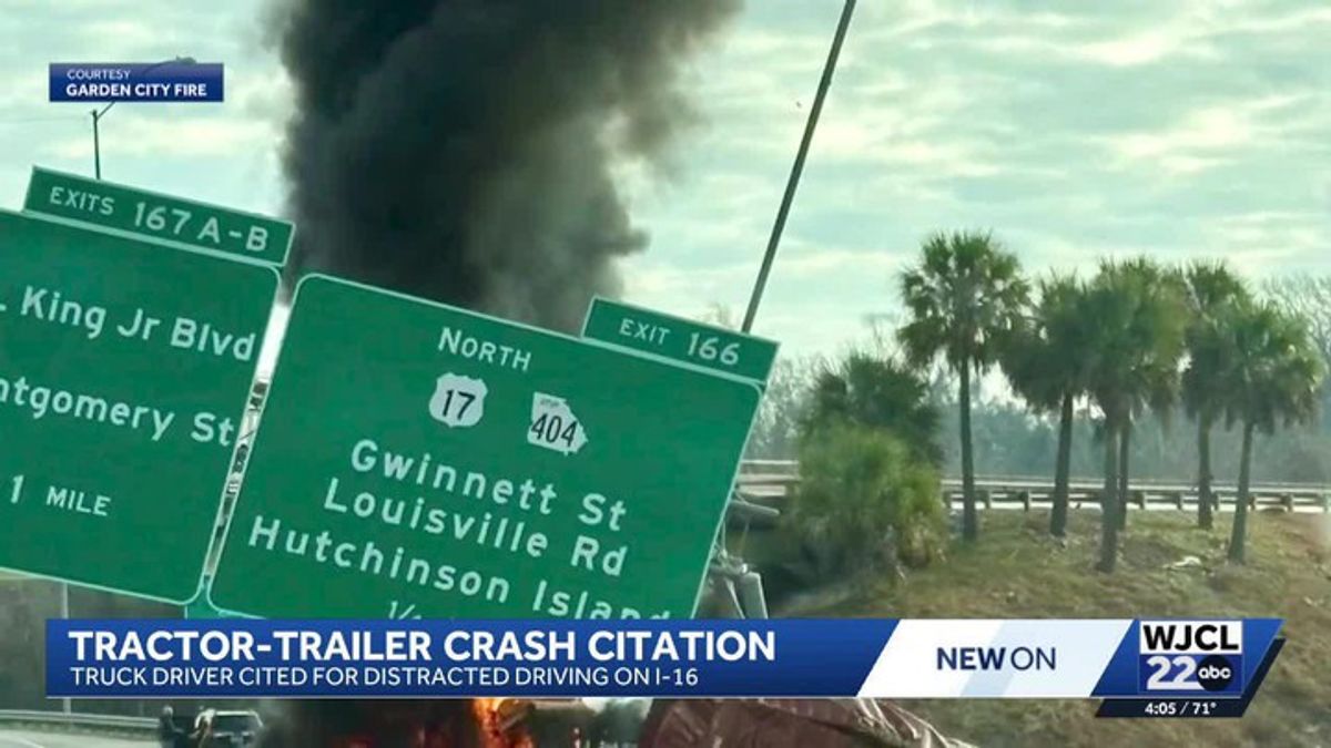 Driver cited after crash that shut down I-16 | Haystack News