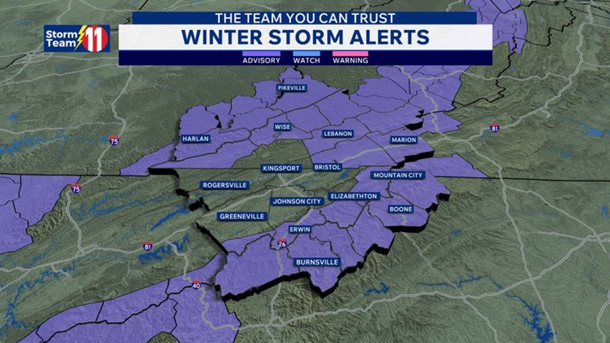 Winter Weather Advisories for some tonight, light snow likely ...