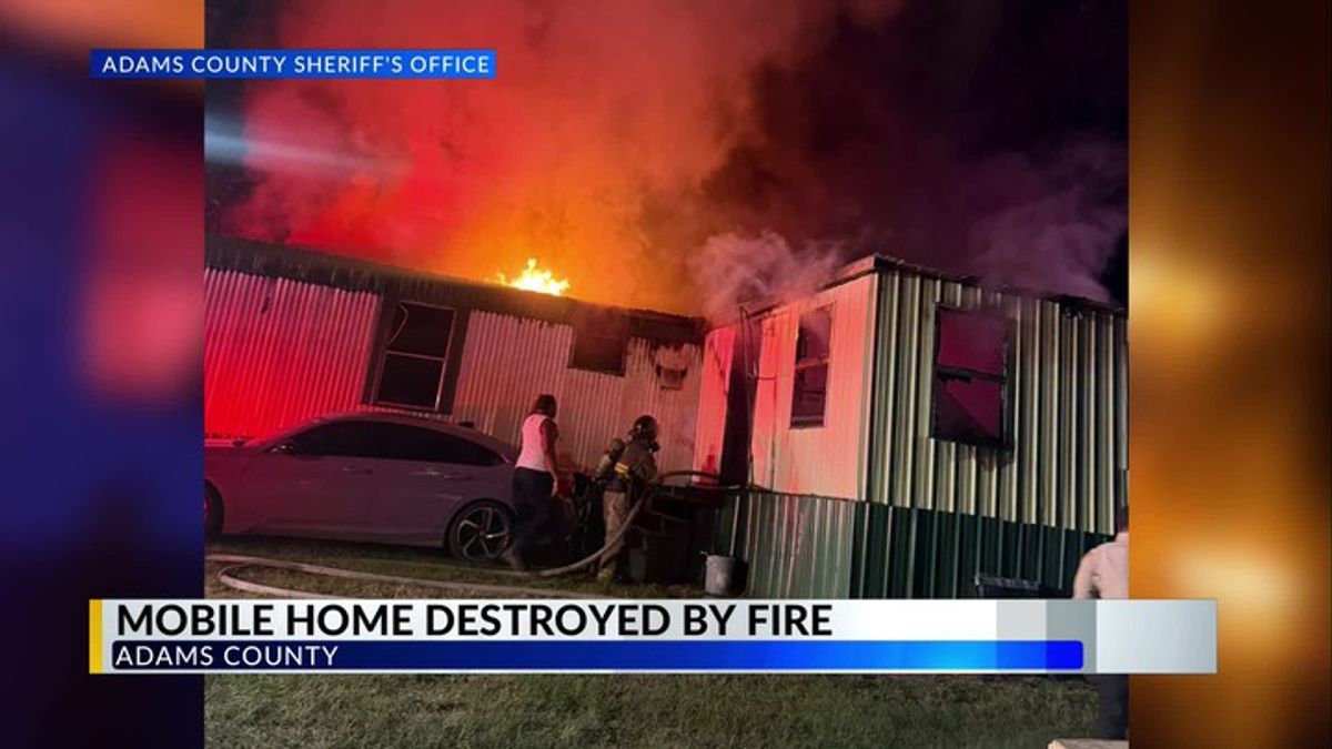 Mobile home destroyed by fire in Adams County | Haystack News