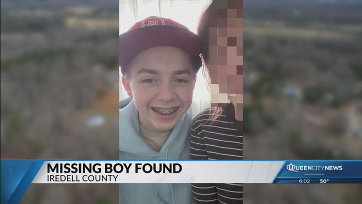14-year-old Iredell County boy missing for more than two days found ...