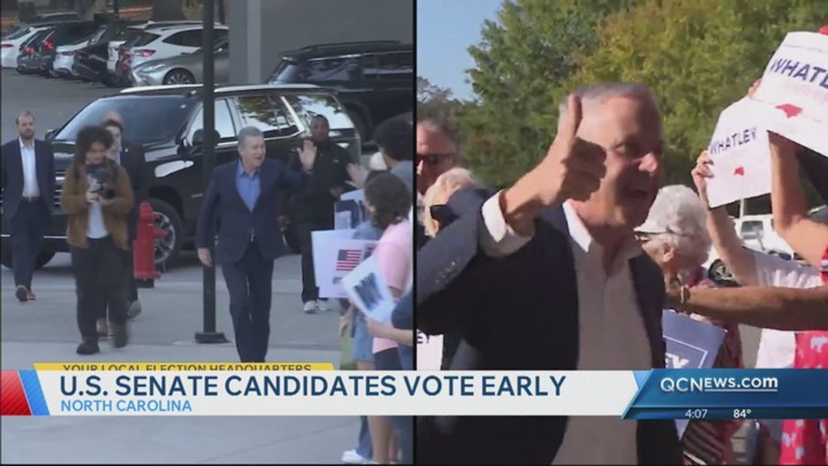 Roy Cooper, Michael Whatley vote early in North Carolina senate race ...