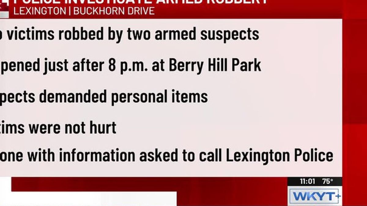 Police investigating armed robbery at Lexington park | Haystack News