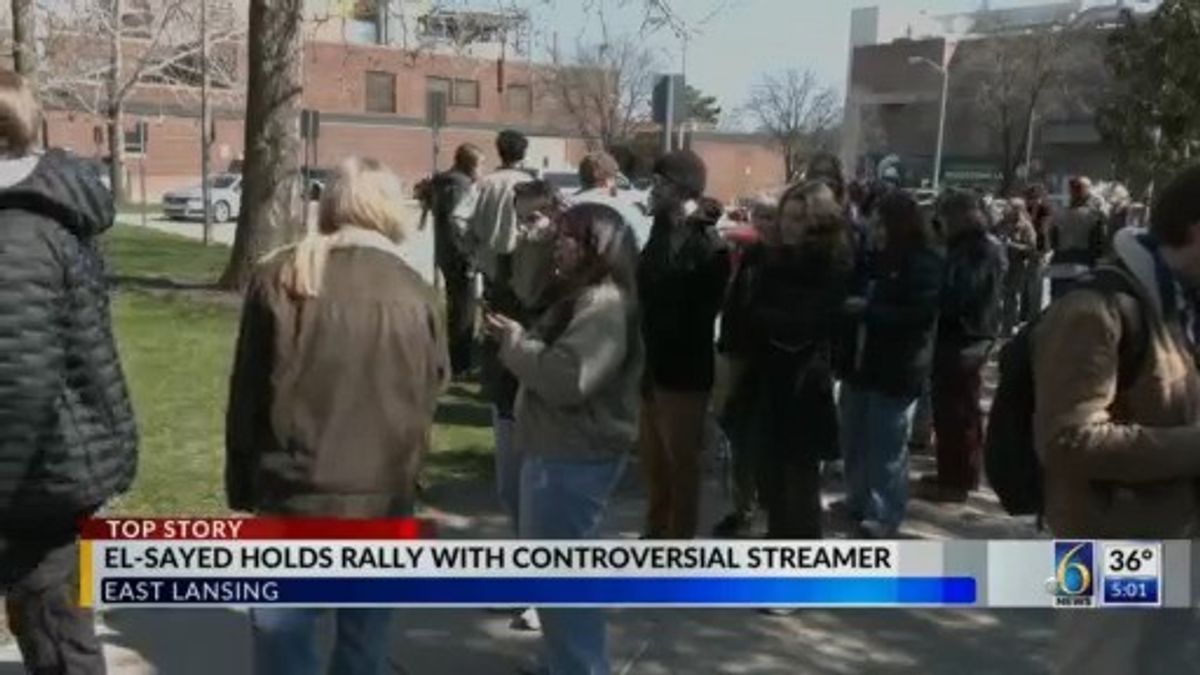 El-Sayed holds rally with controversial streamer at MSU | Haystack News