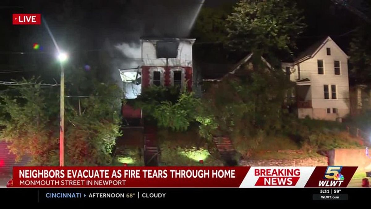 Crews respond to overnight house fire in Newport, neighbors evacuate as ...