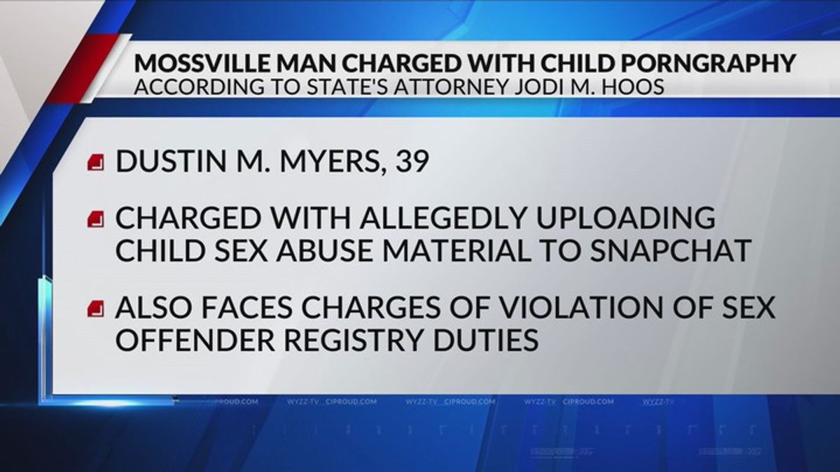 Dustin Myers faces child porn charges after Snapchat tip | Haystack News