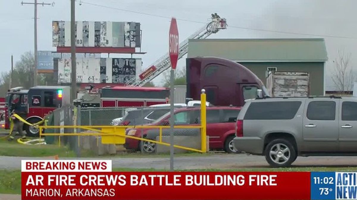Building fire in Marion; crews work to extinguish flames | Haystack News