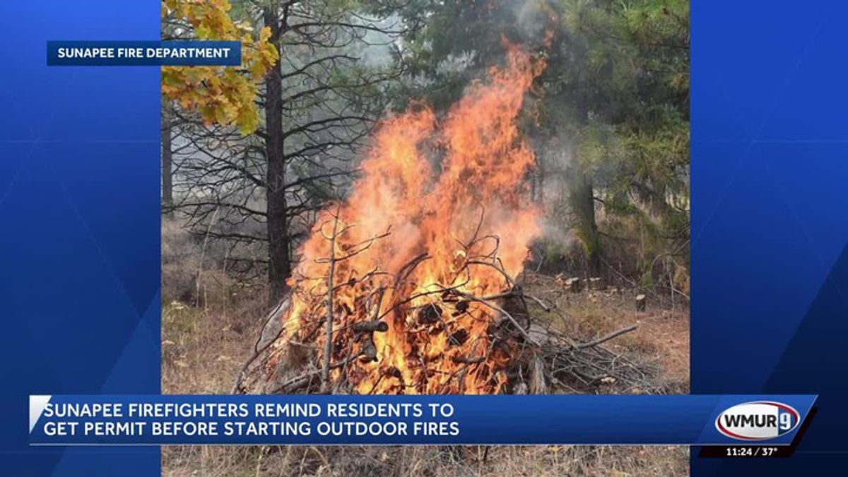 Sunapee Fire Department reminds residents to get permit before starting ...