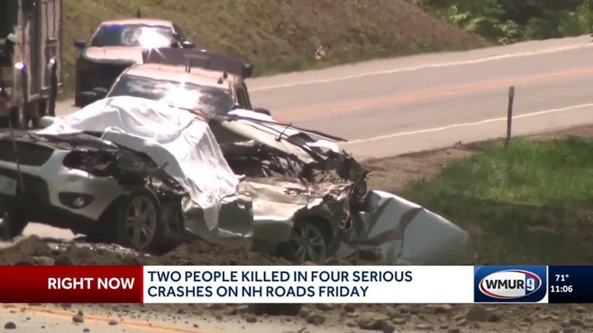 2 people killed in 4 serious crashes on New Hampshire roads on Friday ...