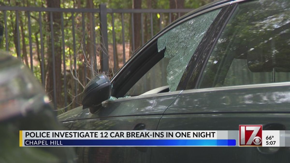 Chapel Hill police investigating 12 car break-ins in one night ...