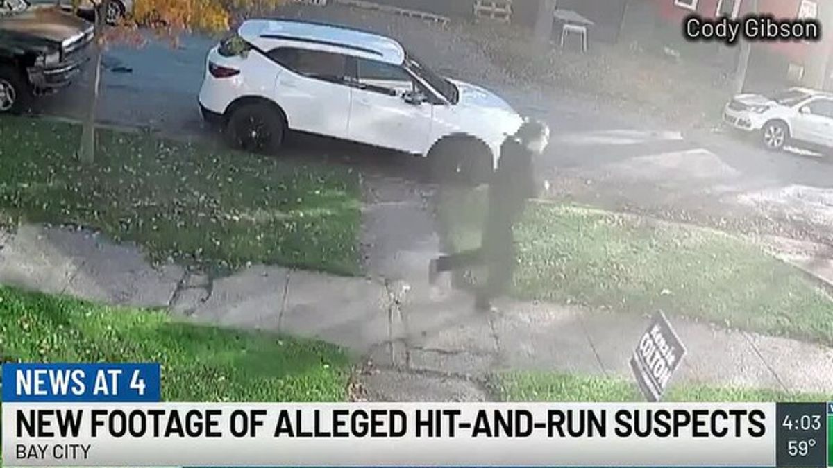 New video shows two people fleeing truck in Bay City hit-and-run ...