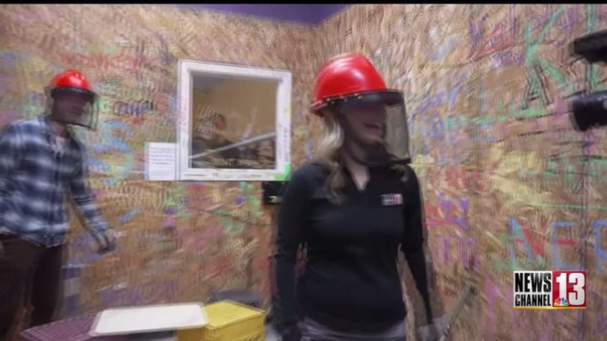 Visit to Chaos Rage Room | Haystack News