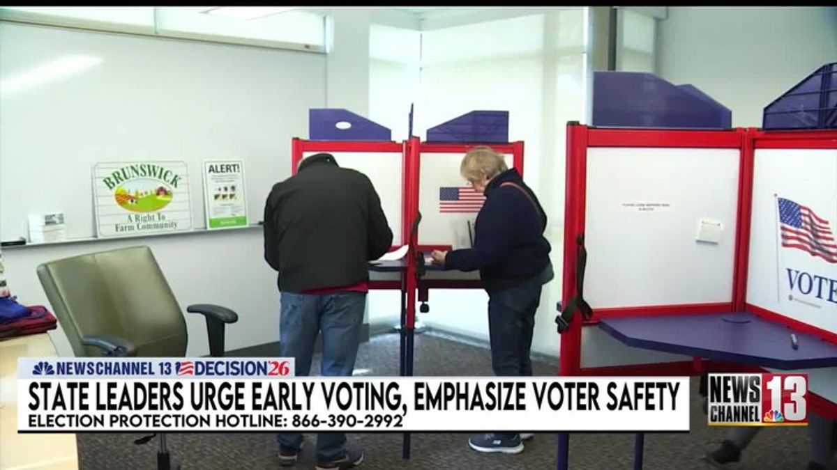 State leaders urge early voting, emphasize voter safety | Haystack News